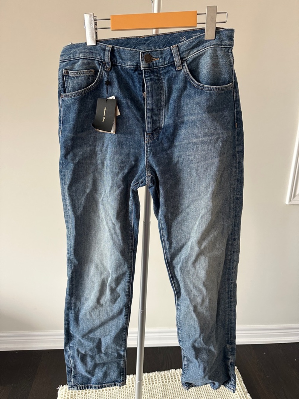Massimo Dutti High Rise Straight Jean